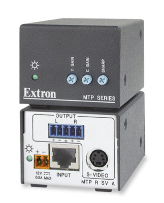 Extron MTP R SV A Mini Twisted Pair Receiver S-Video & Audio 60-541-22 w/ Power