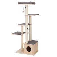 Kratzbaum Comfort Stockholm Grau 70X48X170 Cm Europet Bernina KatzenmöBel