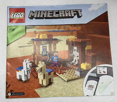 Lego Minecraft Manual For Set 21167 Trading Post NO BRICKS