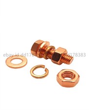 99.9% Pure Copper Cu Allen Screw Hex Head Bolt With Hex Nuts Flat Spring Washers