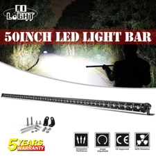 8/14/20/26/32/38/44/50'' Slim LED Work Light Bar Combo Offroad 4WD Truck FOG SUV