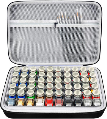 Model Paint Storage Case Compatible with Testors Paint Set, Paints Organizer Car