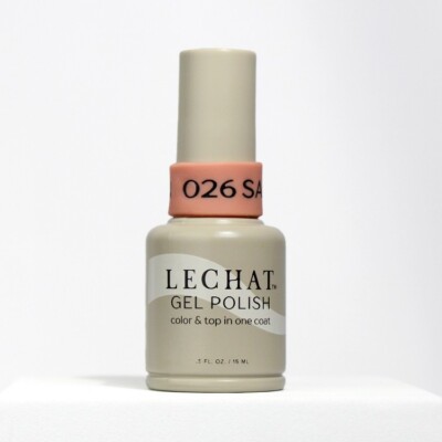LeChat Color & Top in One Coat Gel Polish LG026 Salmon Run 0.5 oz
