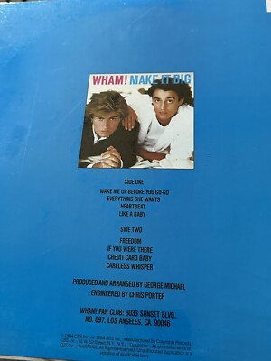 盤質A US-original Make It Big ワム! Wham! WHAM! - MAKE IT BIG 1984 US 1st PRESS SEALED VINYL/LP 1st 1980's