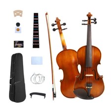Violin 4/4 Size 4 String Acoustic Handmade Violin for Student Beginners Kit