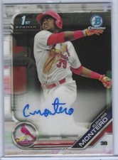 ELEHURIS MONTERO 2019 BOWMAN CHROME 1ST PROSPECT ON CARD AUTO #CPA-EM