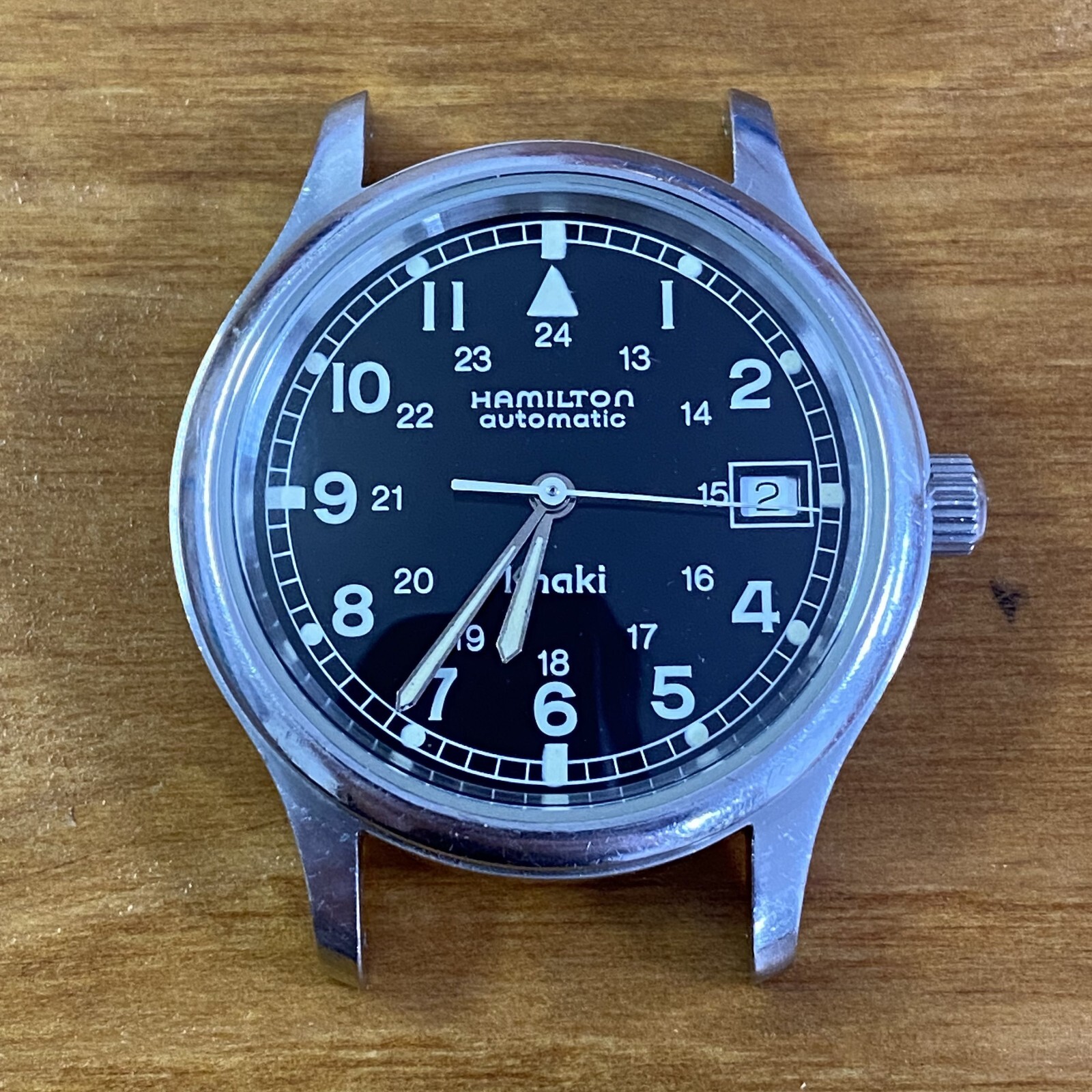 Hamilton Khaki Field 9721B Black Dial Day Automatic Men's Watch from JP