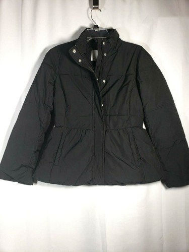 Lark \u0026 Ro Women's Peplum Puffer Jacket 