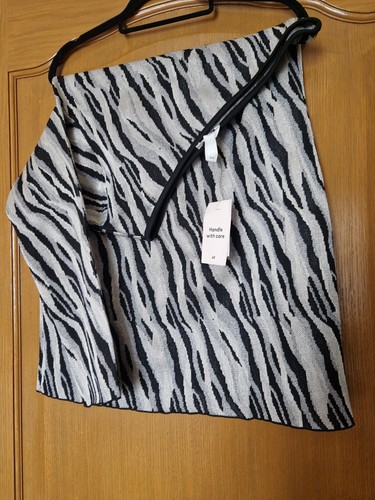 H&M women's one shoulder Mini dress Size 12 - Picture 2 of 2