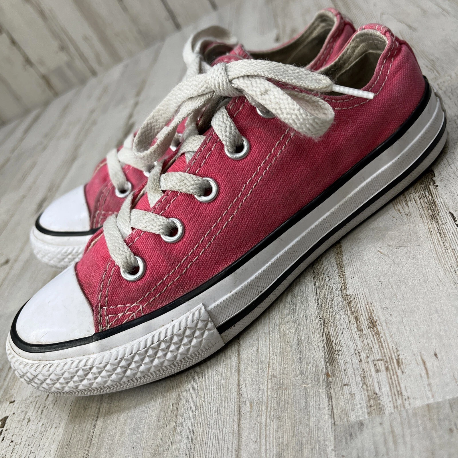 Scarpe Converse Junior Ragazza Taglia 13 Rosa All Star Ox Sneakers Basse OSR