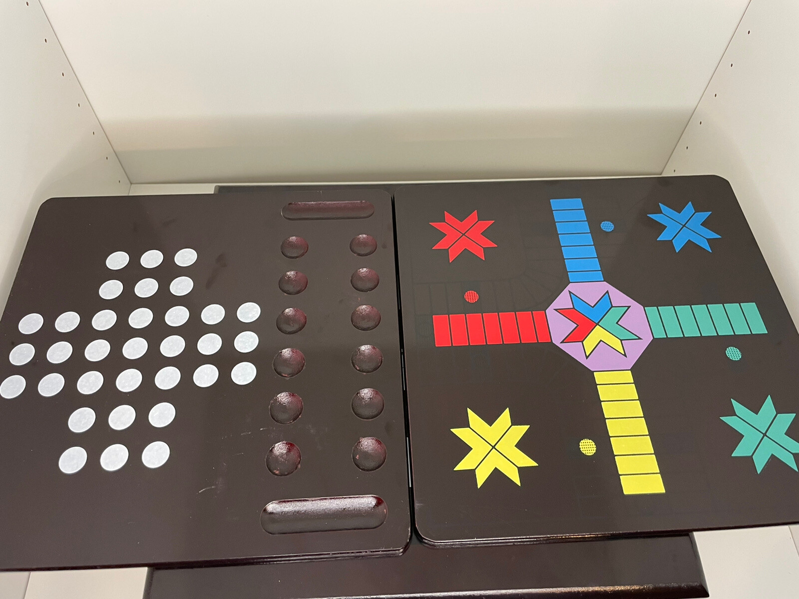 Wooden Chess Board 15in1 Game Center As Seen On TV Game Pieces Are