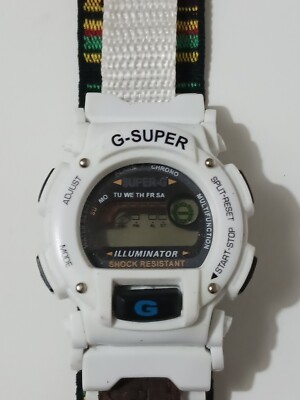 G-Super White Digital Watch. Needs Battery