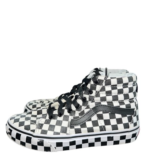 vans platform checkerboard high
