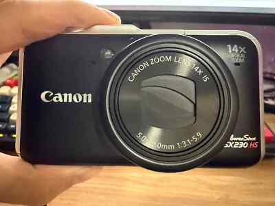 Canon PowerShot SX230 HS 12.1 MP 14x Zoom Digital Camera Black