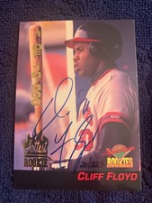 Cliff Floyd Autographed 1994 Signature Rookies Card #20/225 