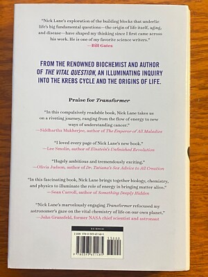 Transformer: The Deep Chemistry of Life and Death HARDCOVER 2022