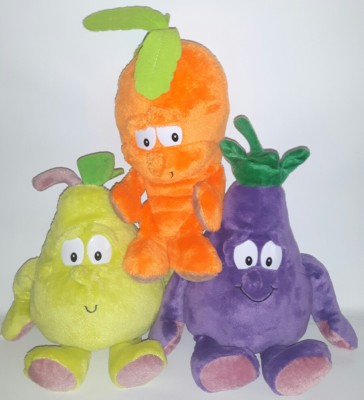 3 Vitamine Aubergine Birne Carrot Plüsch Pear Fruit Lidl Goodness Gang Plush