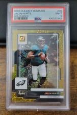 2022 Clearly Donruss Jalen Hurts Holo Gold 3/5 PSA 9 None Higher
