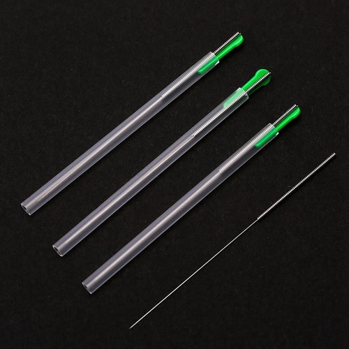 ZhongYanTaiHe 100 PCS Aghi Manico Molla Agopuntura con Tubo Guida Massaggio - Foto 5 di 7