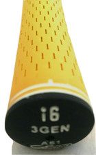 4 NEW Lamkin AS1 i6 3GEN Golf Grips - .60 Core - YELLOW - Standard Size