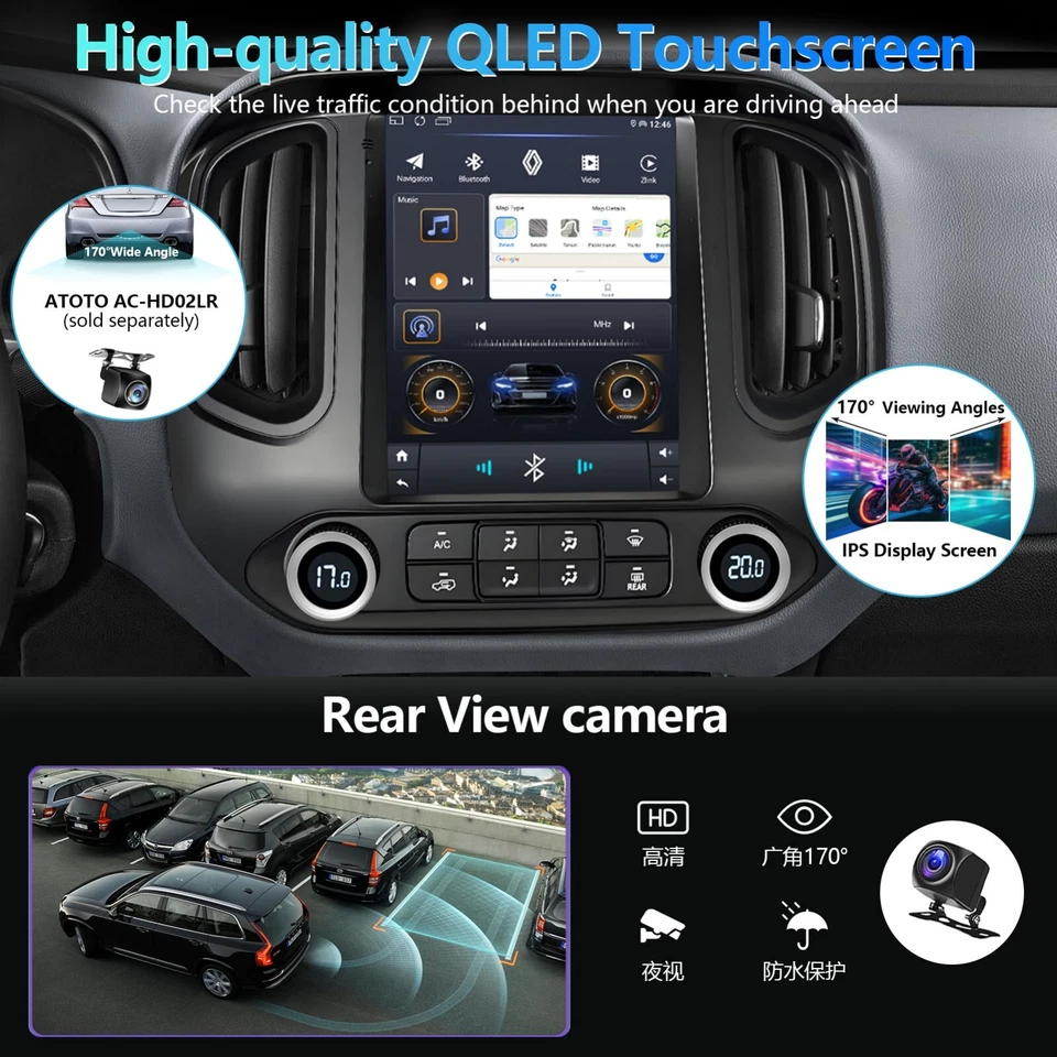 For 2018-2024 Chevrolet Colorado GMC Canyon CarPlay GPS BT Car Stereo Radio 32G - Image 2 of 4