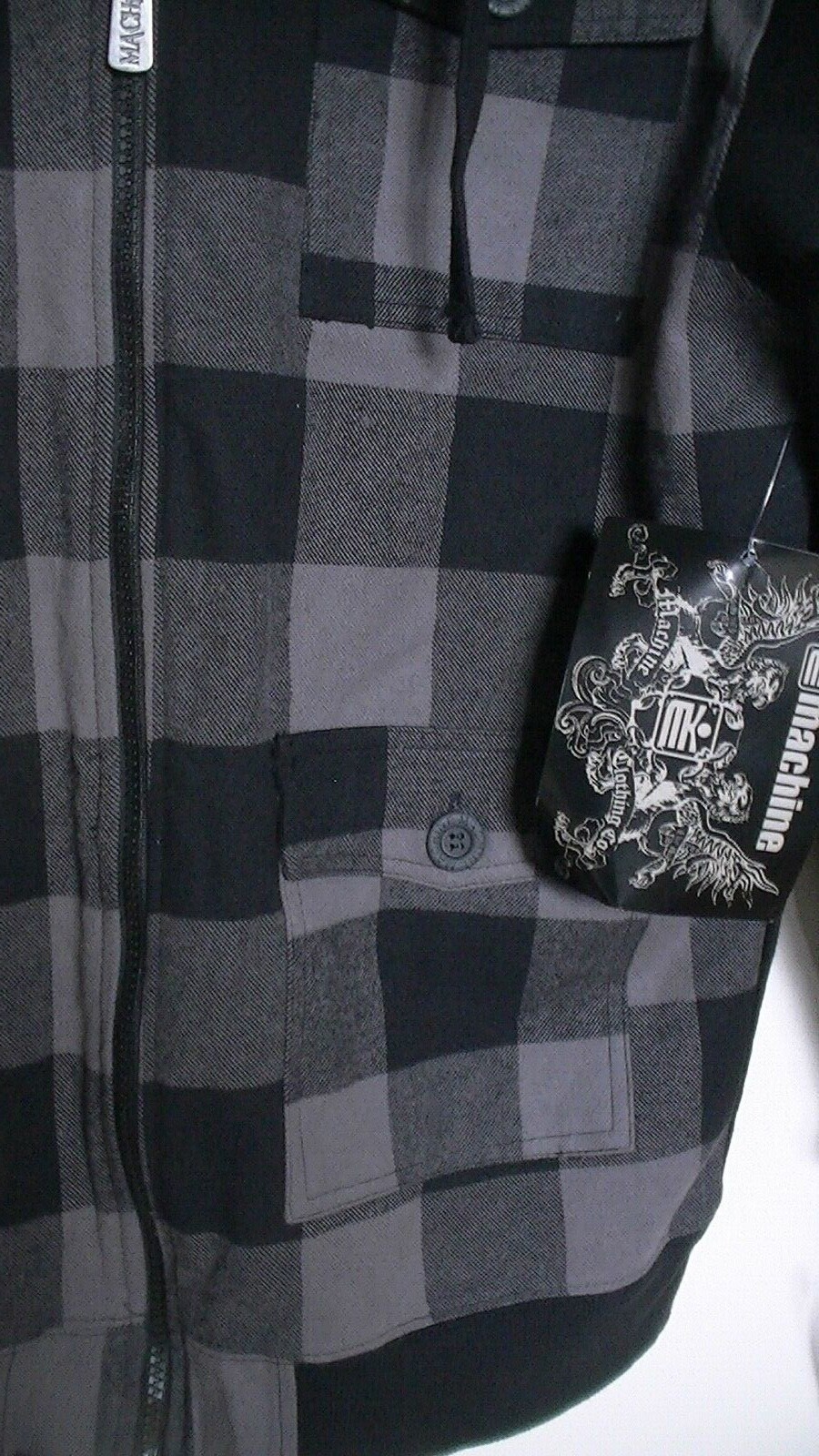 Machine Clothing Co. Hooded Sherpa Lined Jacket eBay