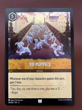 99 Puppies 24/204 Uncommon Cold Foil Lorcana Into the Inklands M/NM
