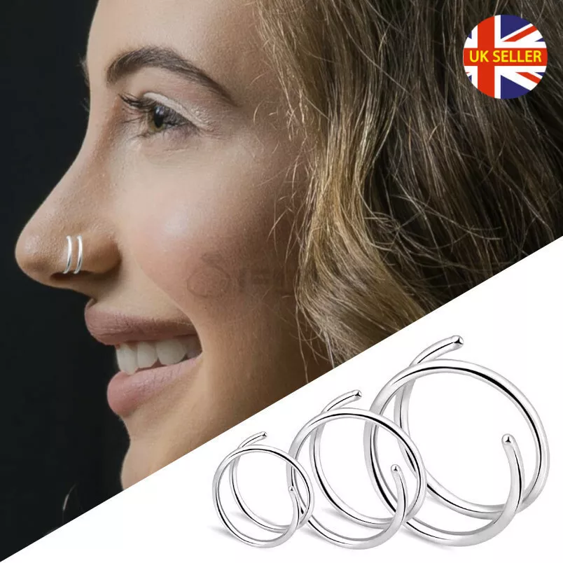 Steel and silver piercing sale