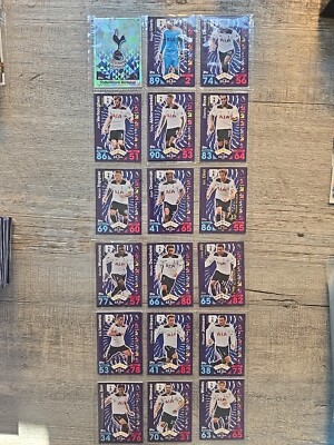 TOTTENHAM BUNDLE X 19 INKL. FOILS TOPPS MATCH ATTAX PREMIER LEAGUE 2016/2017 