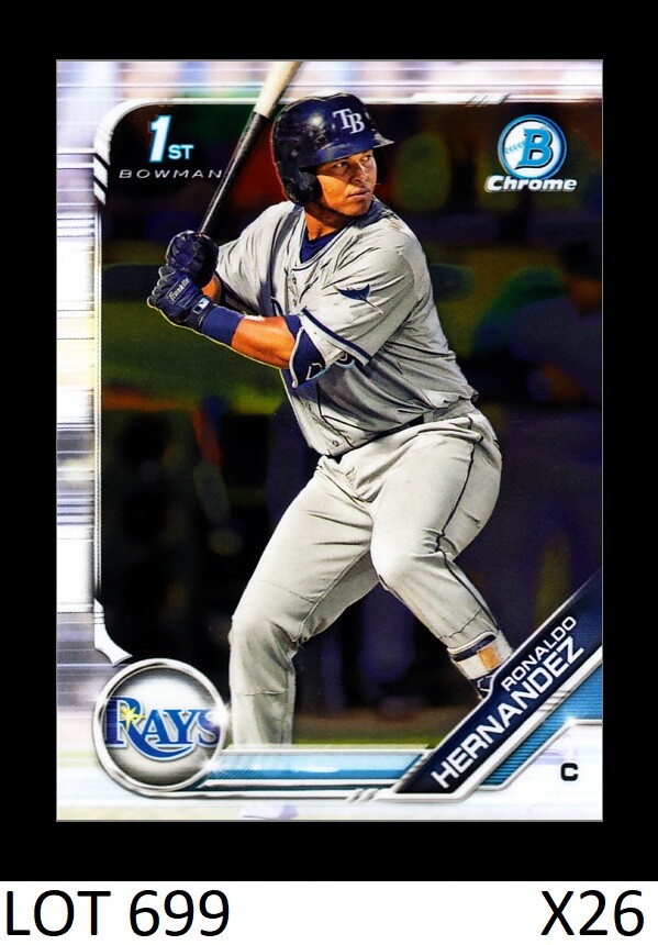 1-2019 BOWMAN CHROME PROSPECTS RONALDO HERNANDEZ RED SOX CARD#BDC