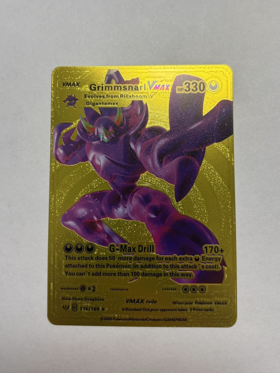 Grimmsnarl VMAX 330HP Yellow Foil Display Card 115/189 NM | eBay