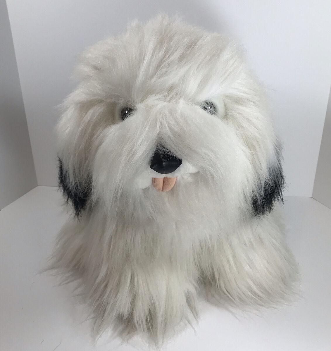 Old English Sheepdog. Genuine Sheepskin Rocker. Fluffy 