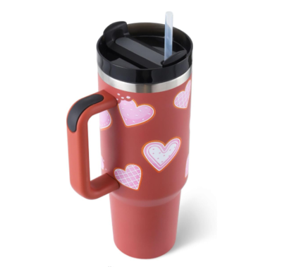 40 Oz Tumbler With Handle Straw Stainless Steel Spill Proof Vacuum Coffee  Cup | eBay