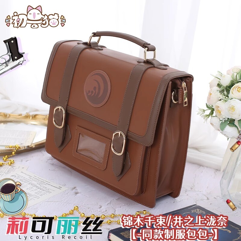 Anime Lycoris Recoil Nishikigi Chisato Cosplay Bag Backpack Campus