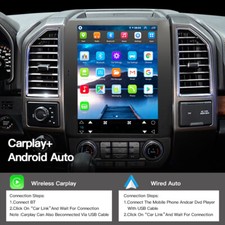 12.1" Android Car Stereo Radio GPS Carplay Tesla Style For Ford F150 2016-2021