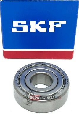 SKF 6201 ZZ C2 DEEP GROOVE BALL BEARING, METAL SHIELDED 12x32x10mm