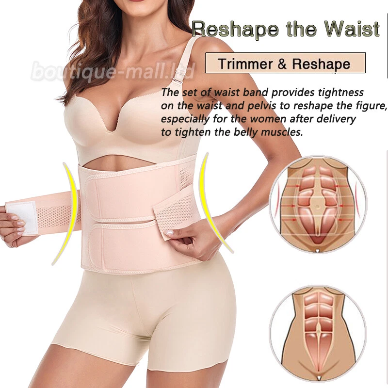 Postpartum Belly Band Abdominal Binder Post Surgery Wrap Recovery Support Belt - Image 4 of 4