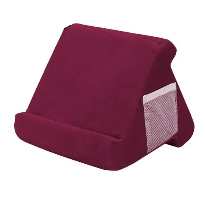 Coussin de support universel rotatif rouge multi-angle pour tablette et liseuse