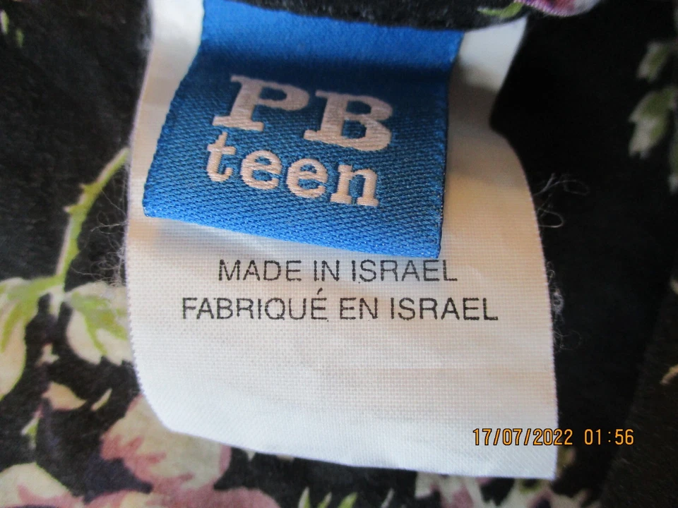 Funda nórdica doble floral negra y púrpura POTTERY BARN para adolescentes Foto 4 de 4