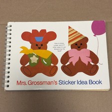 Vintage Mrs. Grossman's Sticker Idea Book Paperback Miss Grossman Paper Co 1982