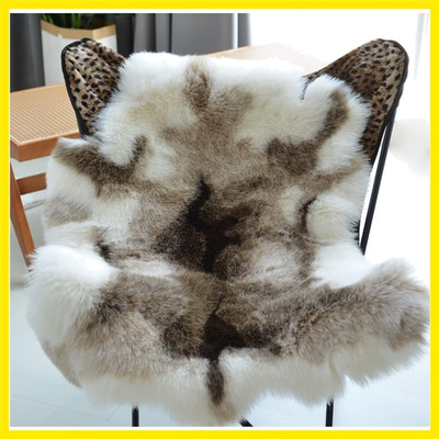 #ad Reindeer Hide Rug 3.6 ft x 2.9 ft Faux Sheepskin Fur Deer Animal Skin Fluffy ... $110.19