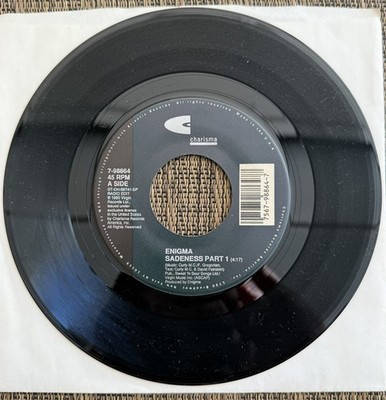 Enigma - Sadness Part 1 / Sadness Part 1 (Meditation Mix) - Charisma 7-98864 - M