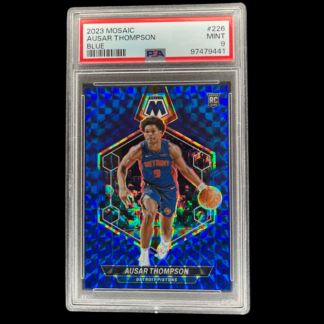 2023 Panini Mosaic Ausar Thompson #226 Blue /199 Mint PSA 9 OTE BEST FUTURE STAR
