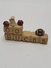 Blossom Bucket Suzi Skoglund Go Bucks Football Team Cheerleader Blocks Letters