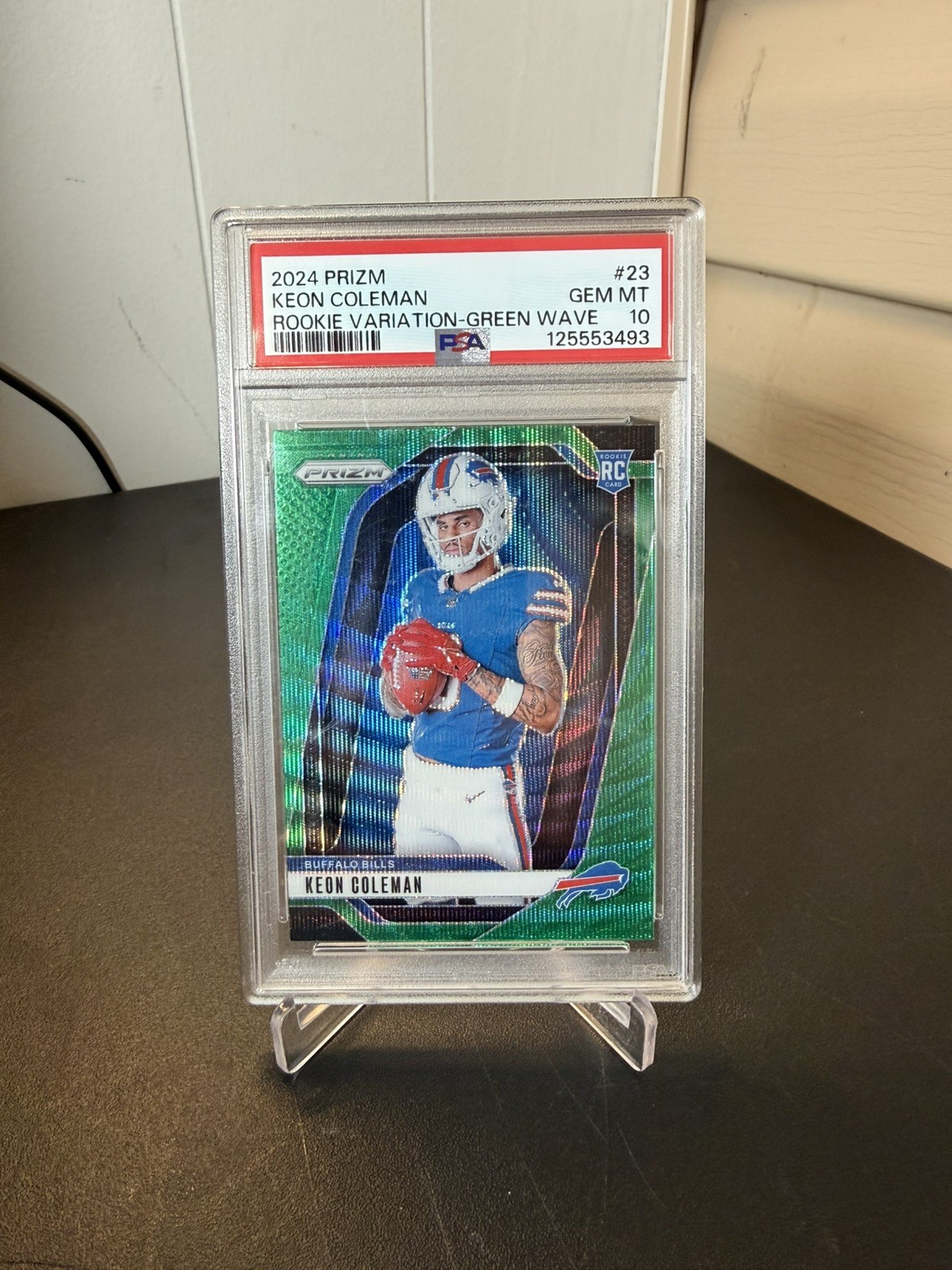 Keon Coleman Panini Prizm Rookie Variation #23 Green Wave