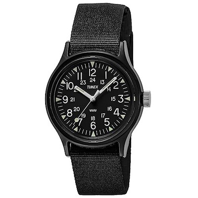 Timex MK1 TW2R13800 Black Dial Nylon Strap Military Watch Camper 36mm Quartz New