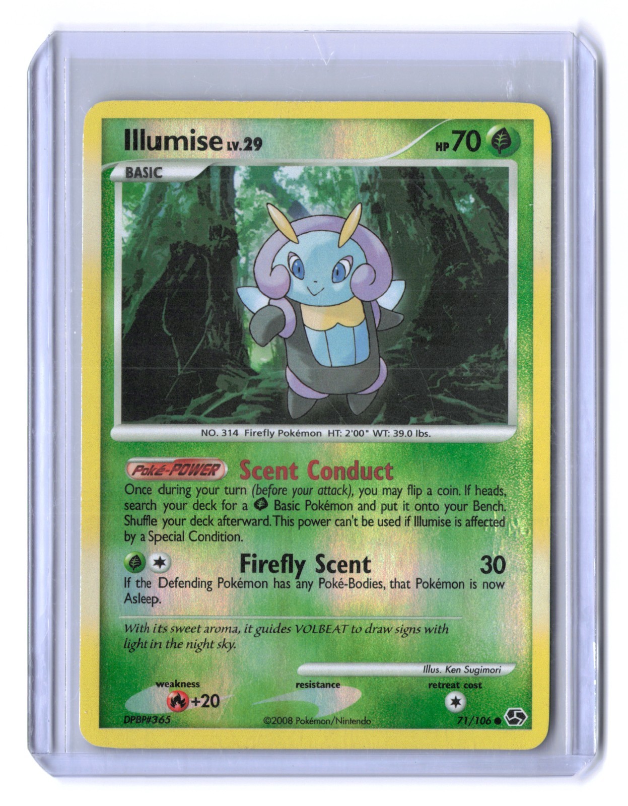 Illumise 71/106 Reverse Holo Great Encounters Pokémon TCG Vintage