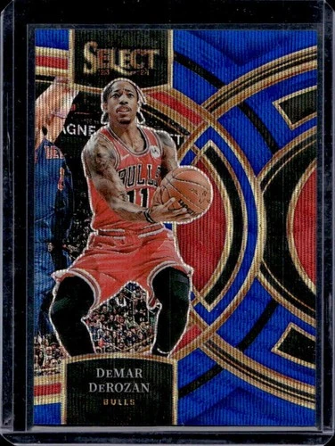 2023-24 Panini Select DeMar DeRozan Blue Wave Prizm Premier Level #/75 Bulls