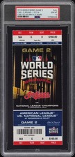 2016 World Series Game 2 Full Ticket Stub Chicago Cubs Cleveland Indians PSA 10