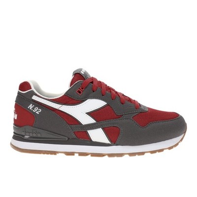 diadora N.92 Lace Up Dd Comfort  Mens Red Sneakers Casual Shoes 183076-45041